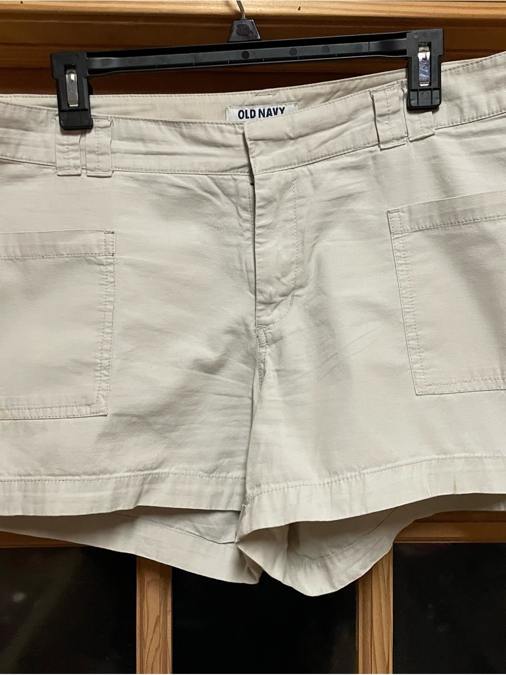 Old Navy Neutral Cream Utility Shorts